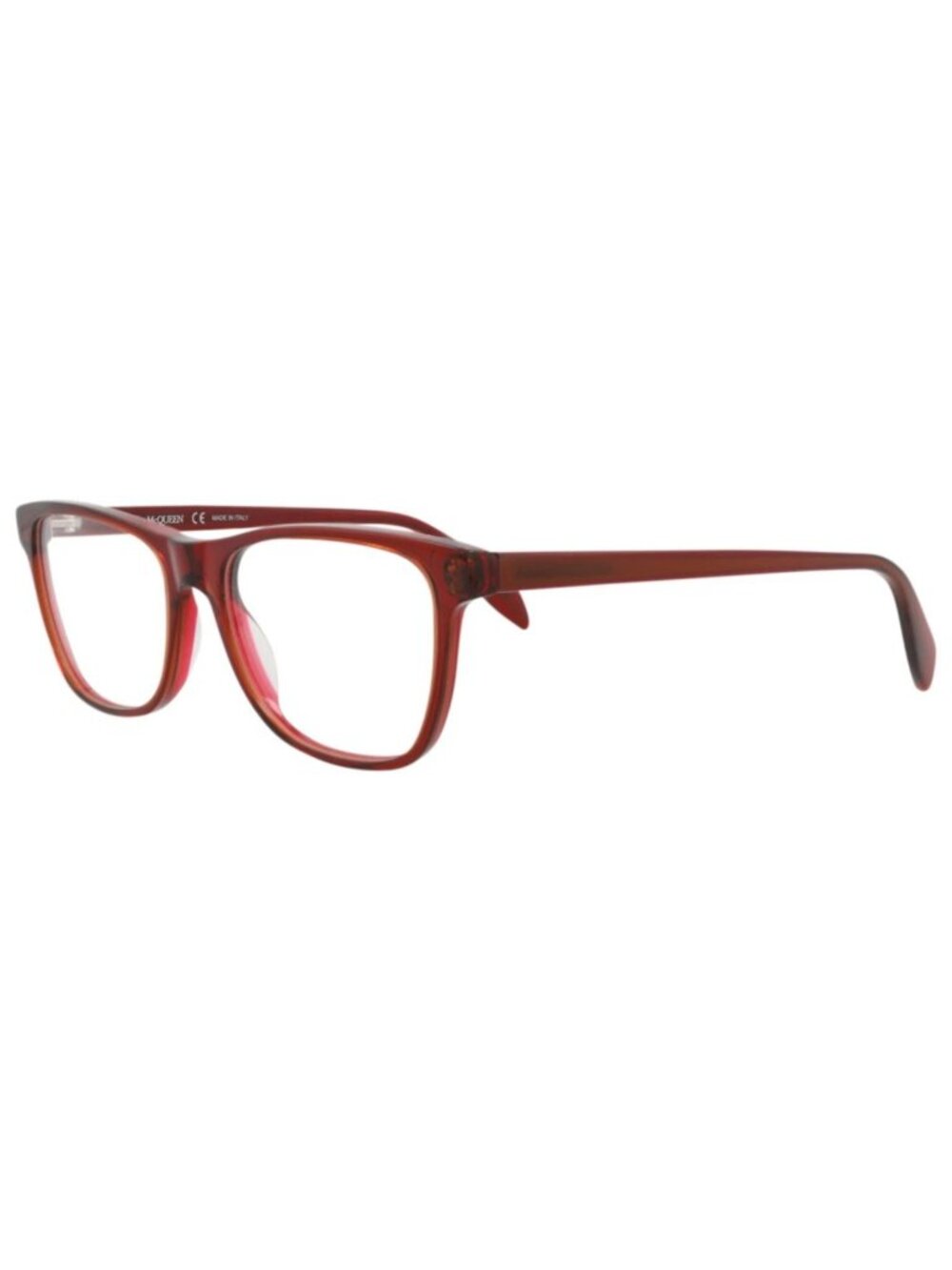 New Alexander McQueen Women's Eyeglasses Square Rectangle Acetate Frame Unisex E